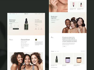 Skin care - E-commerce e commerce product page skin care ui web desing web site