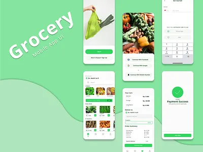 Grocery Store Mobile App UI app design ecommerce mobile mobileapp shop ui