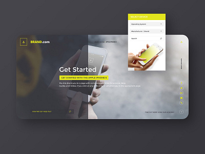 Web Skin for Service Platform design interaction design product responsive ui web