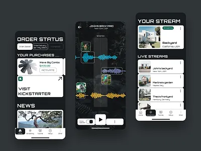 Animal Sound Detection App ai animal app app design application biology birds detection entertainment interface mobile pet sound wave