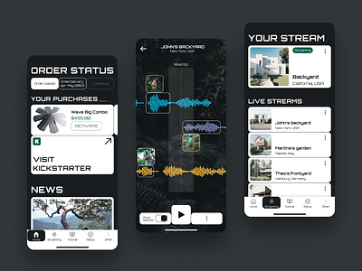 Animal Sound Detection App ai animal app app design application biology birds detection entertainment interface mobile pet sound wave