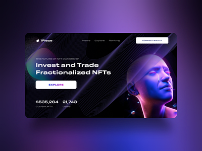 Fractionalized NFT Marketplace app crypto de fi meta nft marketplace uiux web app web3