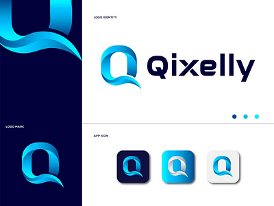 Qixelly LOGO +ICON artist artwork brandidentity branding design design graphic graphic design graphics icon illustration illustrator logo logoinspirations logomaker logotype typography vector