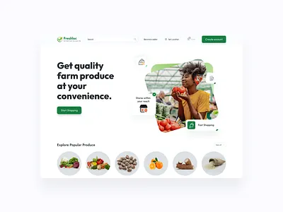 Freshloc app design illustration typography ui ux