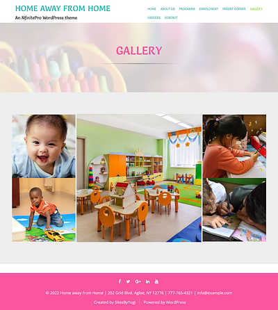 Childcare | Gallery Page | Nfinite WordPress Theme web design wordpress wordpress template wordpress theme