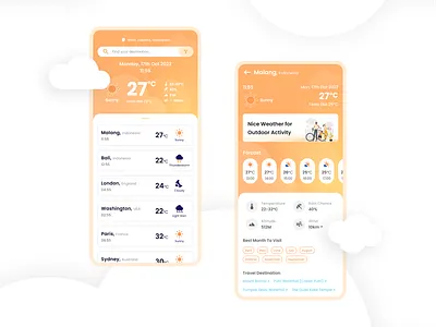 Weather App climate mobile ui ui design weather weather app