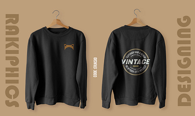 "VINTAGE" T-shirt Design design graphic design illustration typography vector