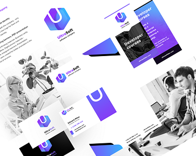 Brand development for IT company. Logo, Identity. barnding brand brandbook design flat design flat logo flyer graphic design identity landing page logo logos marketing modern logo presentation printing programing vector web design website