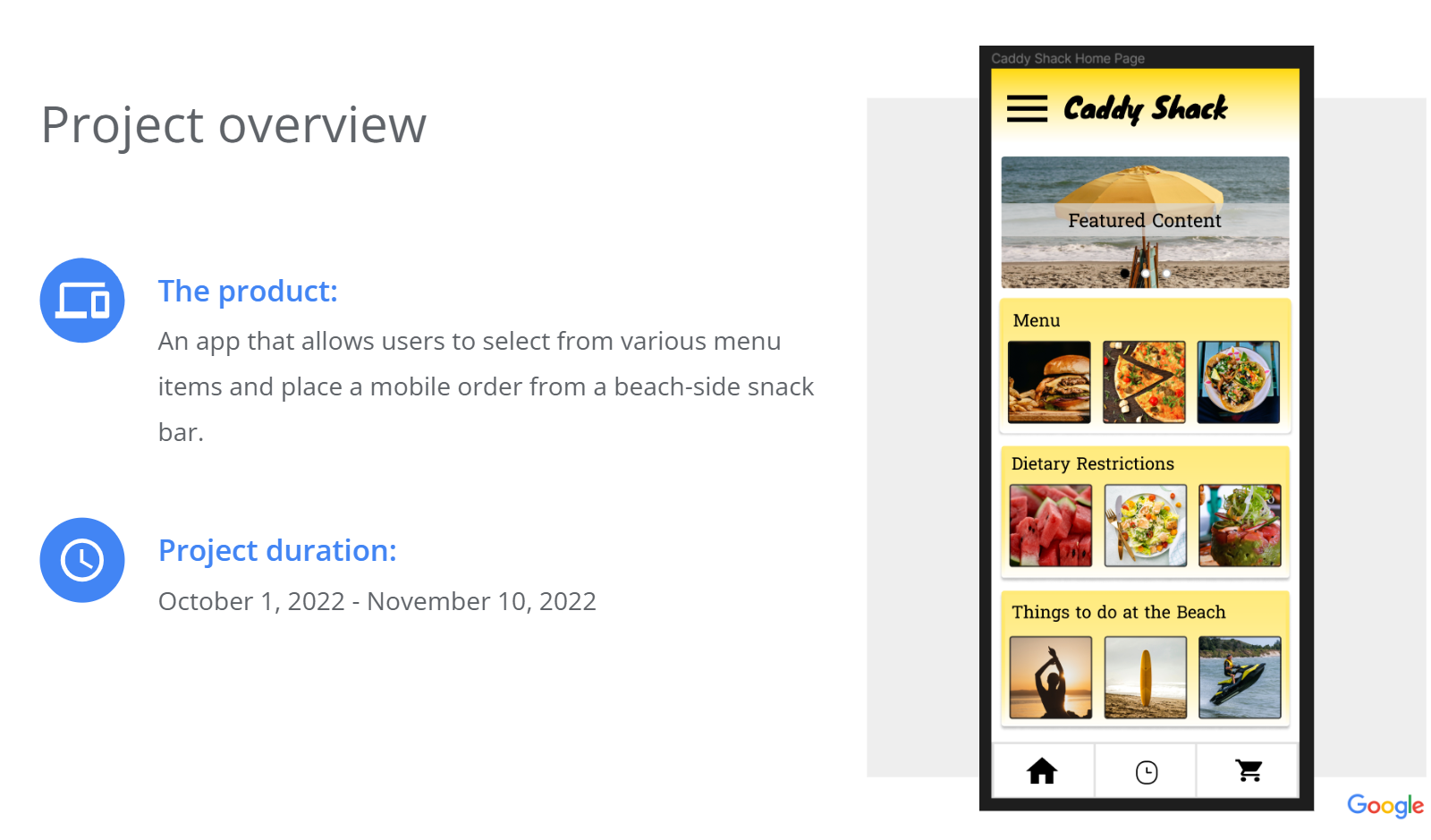 Caddy Shack Beach Snack Bar Mobile Ordering App by Bryce Fegers on Dribbble
