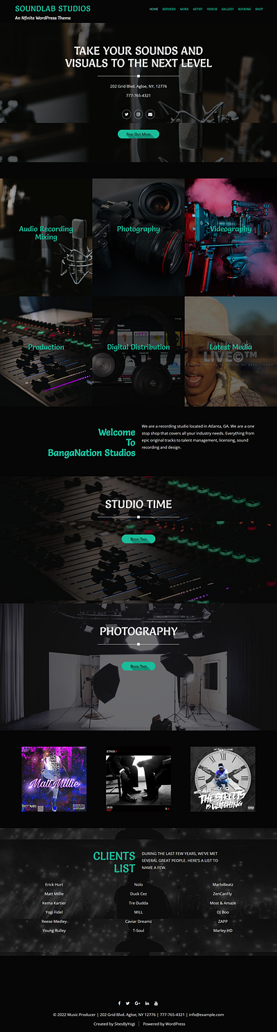 Production Company | Home Page | Nfinite WordPress Theme web design wordpress wordpress template wordpress theme