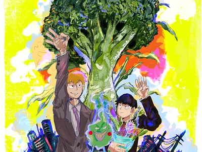Broccoli anime illustration mob psycho 100 my art