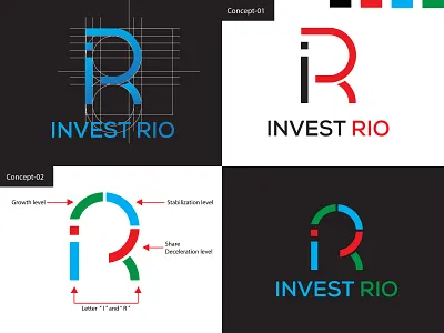 Invest Rio logo badge logo bookkeepinglogo branding business logo create logo custom logo design design logo financelogo investmentlogo logo