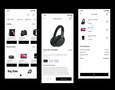 Ecommerce app app design ui ux