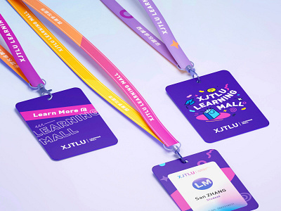ID Badge Holder Design badge branding design graphic design university