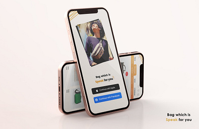 Bag which is Speak for you app design mobile ui ux