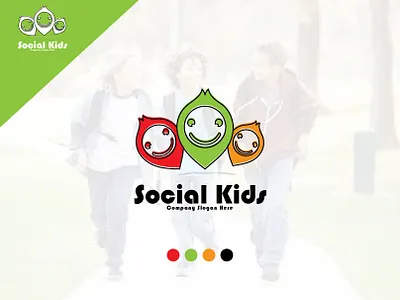 Social Kids Logo| Branding| Logo Design| branding design graphic design idea illustration logo typography ui ux vector