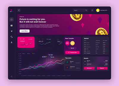 All new Crypto Dashboard for Web 3.0 app crypto design ui ux web web 3.0