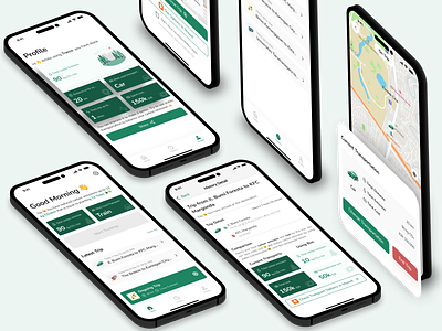 [CASE STUDY] Tracco - Reduce Your Transportation Carbon Emission app apple developer academy branding carbon emission design environment illustration ui uiux ux