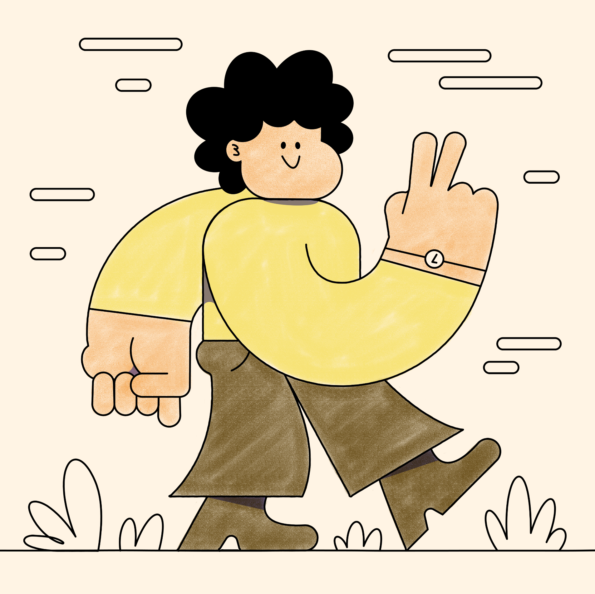 ✌︎ afro afrogurl cartoon character comic design drawing gurl illustration texture vector