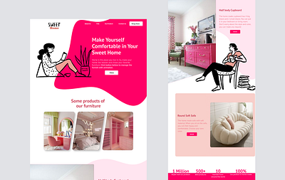 Furniture Website design figma furniture graphic design home illustration logo ui website