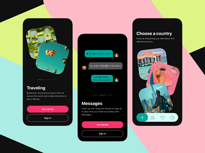 Traveling app design travel traveling ui