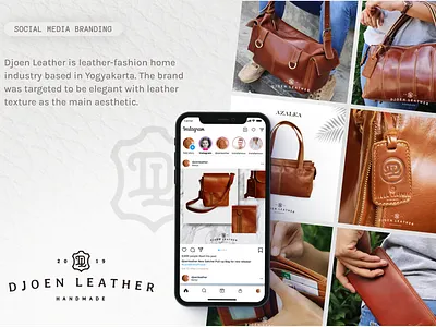 Djoen Leather Social Media Design branding design digital imaging graphic design photography photoshop social media branding