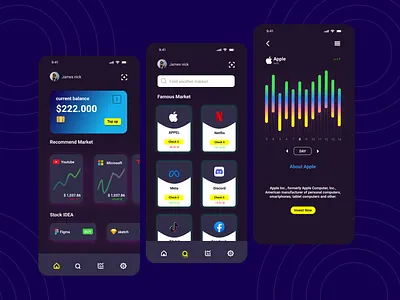 UI Invest Mobile Aplication ui