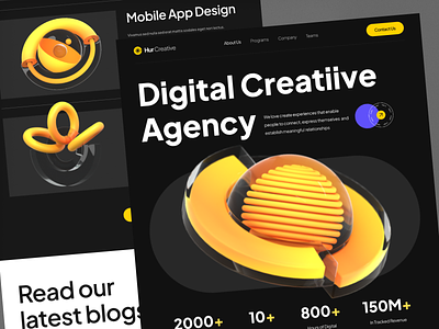 Creative Agency Website agency agency homepage agency web agency website creative agency digital agency homepage landing page ui web3 website website design