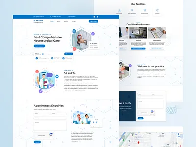 Doctor - website Landing Page design Concept clinic design doctor landing page doctor website dr. web hospital landing page medical website ui website website desigh website landingpage