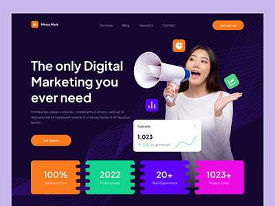 Digital marketing landing page design digital marketing digital marketing landing page digital marketing services landing page mhala ui ui design ui design exploration ui ux design