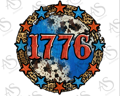 1776 4th of July with Western Background Png 3d animation app branding design graphic design illustration logo ui vector