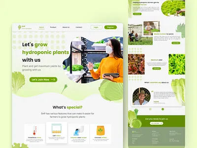 IOT Smart Hydroponic | UI/UX Designer app design design ui figma home monitoring hydroponic iot remote shots smart smart home techology ui ui web uiux uiux designer vegetables web design website