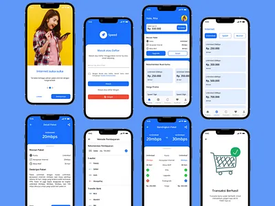 Speed - Internet Service Mobile Apps app figma internet mobile service speed ui ui design ui ux ui ux design ux ux design