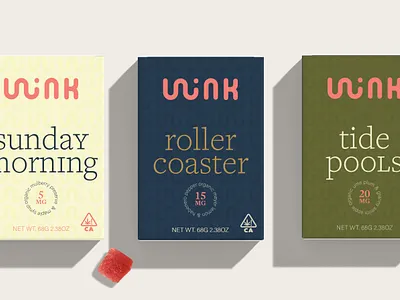 Wink Edibles Branding & Packaging animation art direction branding campaign cpg design graphic design icon layout logo minimal packaging typography ui website