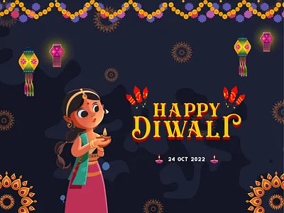 Happy Diwali 24 oct 2022 ayodhya clean design deepawali diwali diwali poster festival festival of lights festival post festive post festive season graphic design happy deepawali happy diwali hindu festival indian festival lord rama october shubh deepawali shubh diwali