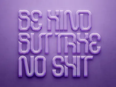 Be Kind. But take no sh*t be kind design lettering motivation positive type typography vector