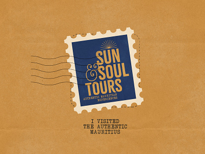 Sun & Soul Branding authentic brand brand identity branding logo postage stamp retro soul stamp sun tourism tours travel travellers tropical vintage