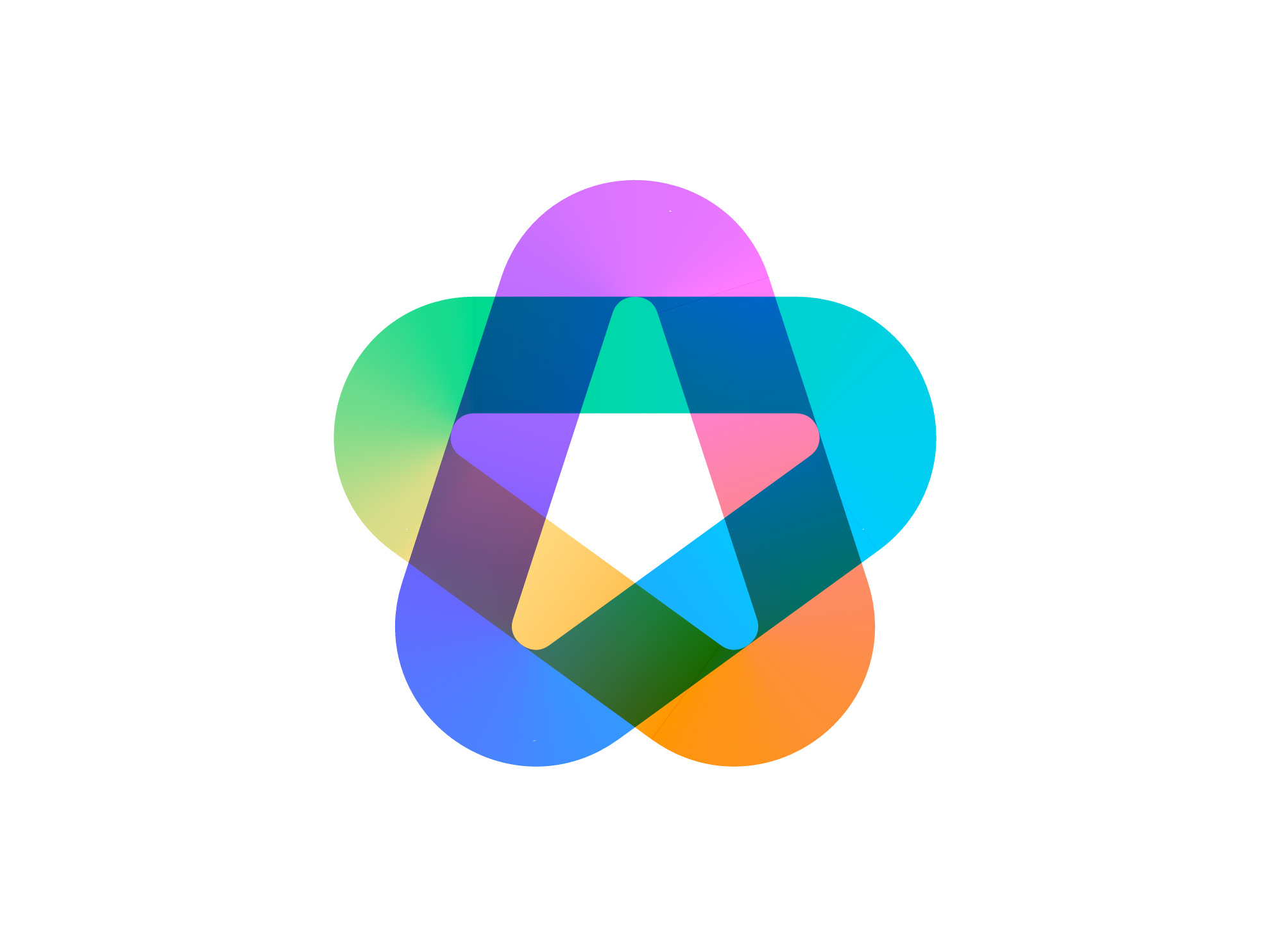 Star ( sold ) app blockchain brand branding bright colorful cosmos crypto gradient icon logo mark negative space shine smart logo star stars stellar united vadim carazan