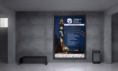 MWFF Poster 1lineart artists design film festival graphic design illustration montreal