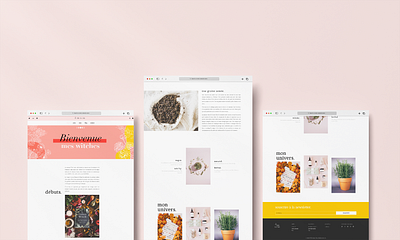 Website for a spiritual brand of self-care products : Ô de Lune graphic design ui ux website website design wordpress