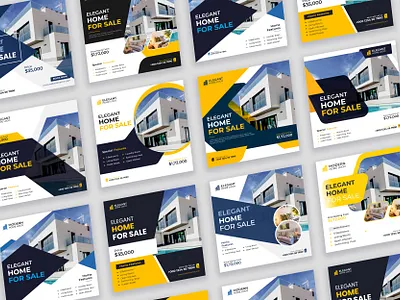 Commercial Real Estate Social Media Post Design Collection ad banner ads advertising design banner design branding commercial real estate banner creative real estate banner design facebook ad facebook ads facebook banner facebook post design google ad banner graphic design instagram post instagram post design real estate agency real estate banner realestate banner social media post
