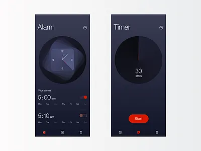 New OnePlus Clock app design ! 🔥 adobe illustrator adobe photoshop app design design figma interaction design mobile design oneplus oxygen os product design ui ui designer uiux designer user experience user interface ux ux designer
