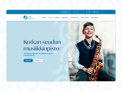Music School Website academy apply design hero hero image landing music music school school talent ui web
