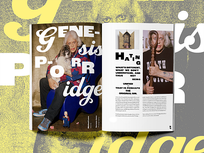 Genesis P-Orridge article layout typography