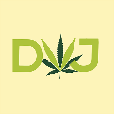 Cannabis Leaf Logo Design branding cannabis design illustration leaf logo marijuana typography