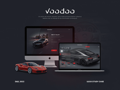 Voodoo car dashboard design platform sistema ui uiux user interface ux web design website
