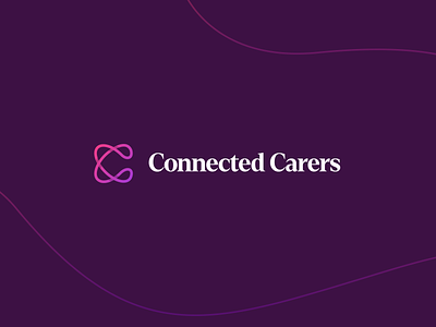 Connected Carers Branding brand branding c caretaker caring health letter c logo logomark logotype love medical modern simple support
