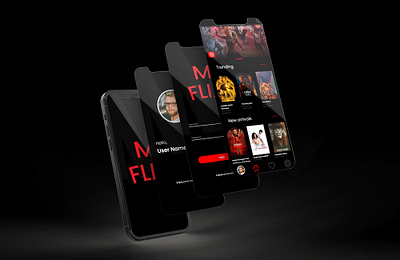 M Flix Mobile App UI Design androidapp app appdesign graphic design iosapp mobile app mobile application ui uiuxdesign user experience uxdesign