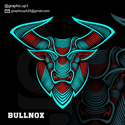 BULL LINEART LOGO agency artis brand branding bull bull logo design dribbble icon illustration lineart logo logo logodesign power strong vector