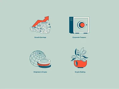 Fintech Illustrations art bank branding cash crypto design fintech graphic design grow illustration illustrator logo money safe vector